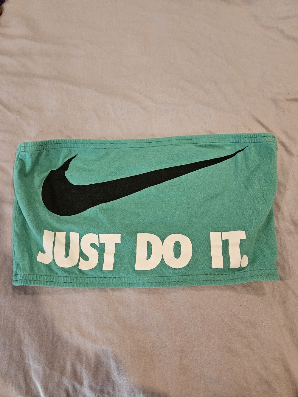 Nike Aqua Green Tube Top with Black Swoosh